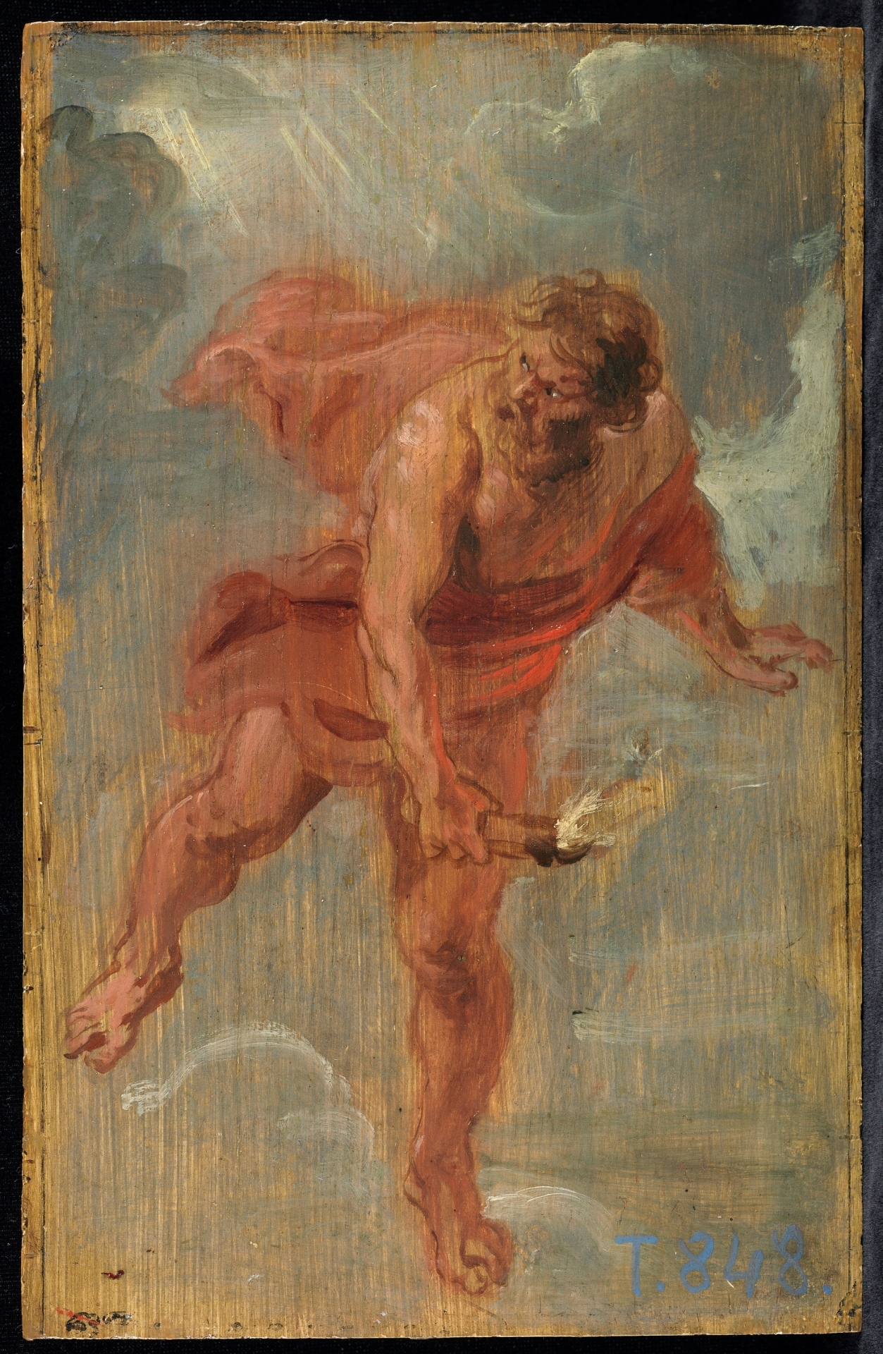 Prometheus stealing fire, symbolizing Bitcoin